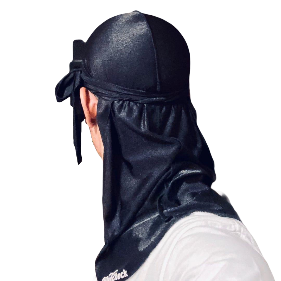 Wave Check Elastic Silky Durag